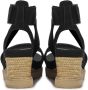 UGG Sandalen Dames Damesschoenen Canvas Sleehak hoogte Ileana ankle Zwart - Thumbnail 2