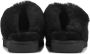 UGG Pantoffels Dames Sloffen Instappers Suède Harde zool Dichte hiel 1130876 Zwart - Thumbnail 7