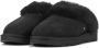 UGG Pantoffels Dames Sloffen Instappers Suède Harde zool Dichte hiel 1130876 Zwart - Thumbnail 8