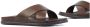 UGG Mannen Leren Effen Slippers Slides 1117476 Bruin - Thumbnail 7