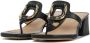 Unisa Slippers Slides Dames Sandalen Kien Blokhak Hoogte 4 cm Zwart - Thumbnail 3