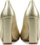 Unisa Pumps Stiletto Dames Damesschoenen Leer Blokhak hoogte 10 cm Pascual met Goud - Thumbnail 2