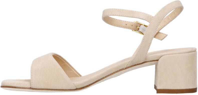 Unisa leren sandalettes beige