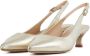 Unisa Sandalen Dames Damesschoenen Leer Blokhak hoogte 5 cm Jamal met Goud - Thumbnail 3