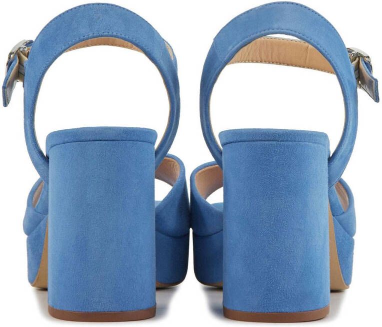 Unisa suède sandalettes blauw