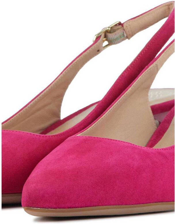 Unisa suède slingback pumps roze