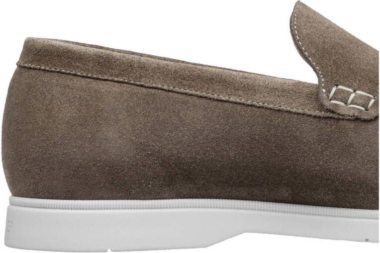 Van Lier Ascona suède loafers taupe