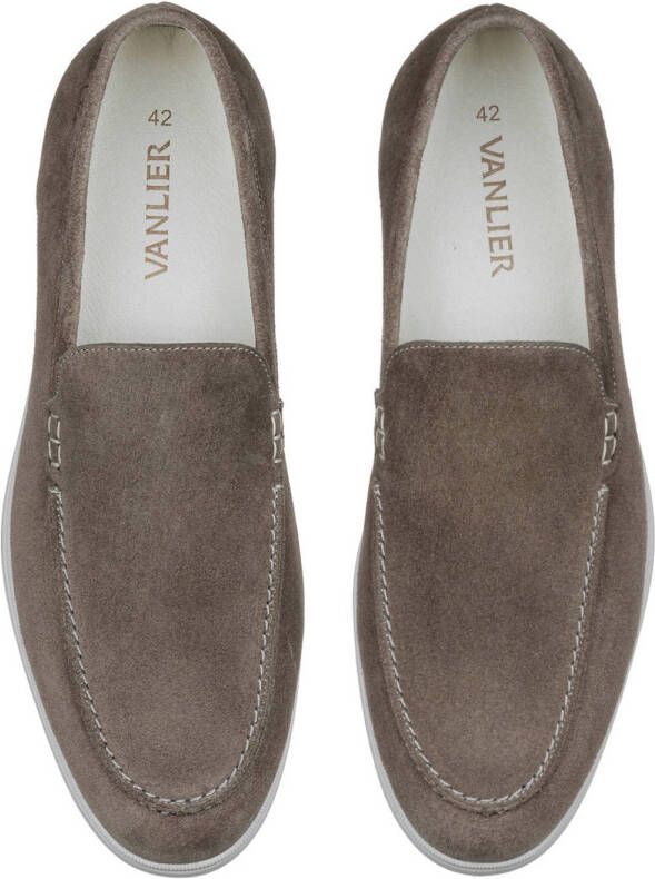 Van Lier Ascona suède loafers taupe
