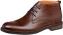 Van Lier Boston leren veterschoenen bruin cognac - Thumbnail 2