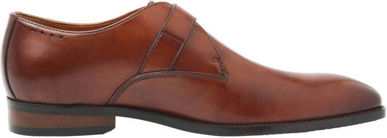 Van Lier Bregenz leren gespschoenen cognac