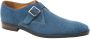 Van Lier Bregenz suède gespschoenen blauw - Thumbnail 2