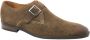 Van Lier Bregenz suède gespschoenen cognac - Thumbnail 2