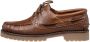 Van Lier leren bootschoenen bruin cognac - Thumbnail 2