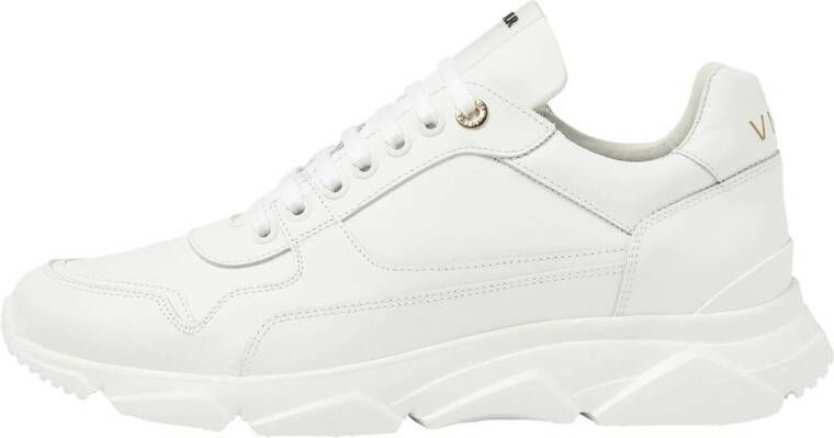 Van Lier Rock leren sneakers wit