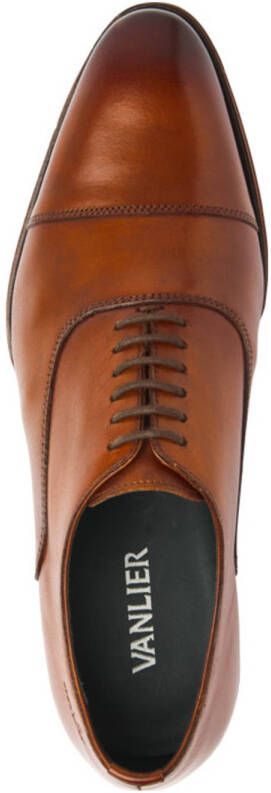 Van Lier Madison leren veterschoenen cognac
