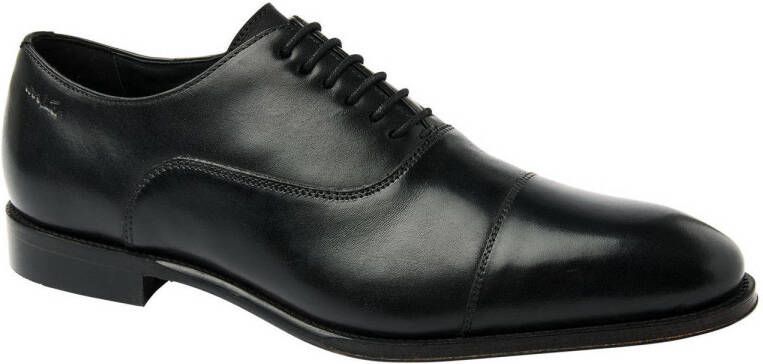 Van Lier Madison leren veterschoenen zwart