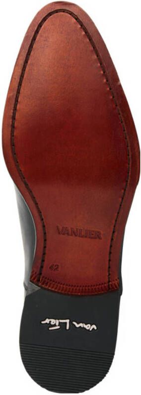 Van Lier Madison leren veterschoenen zwart