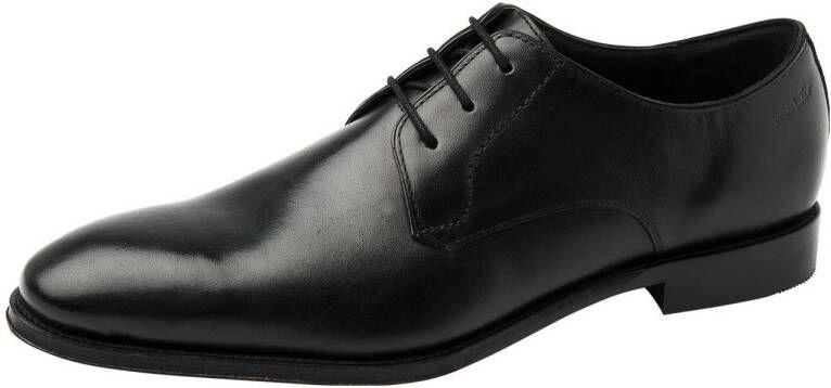 Van Lier Madison leren veterschoenen zwart