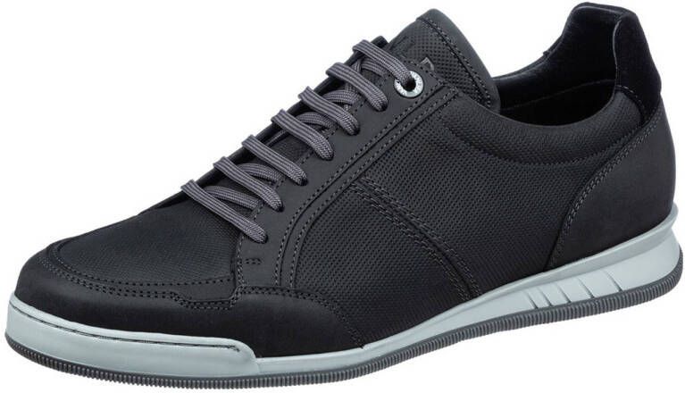 Van Lier Magnus nubuck sneakers zwart