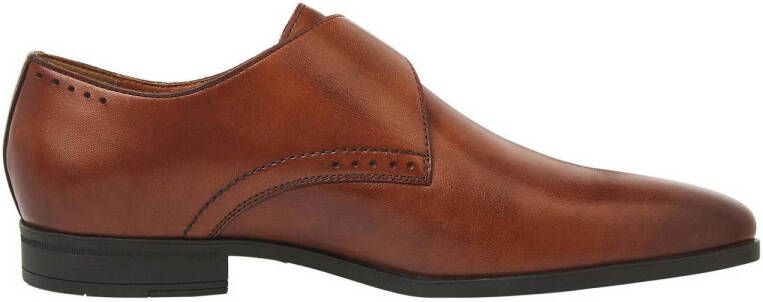 Van Lier Portofino leren gespschoenen cognac