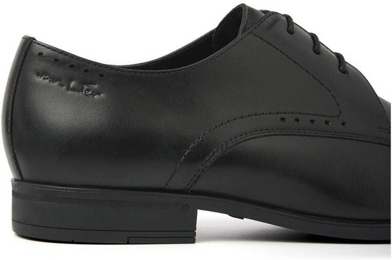 Van Lier Portofino leren veterschoenen zwart