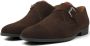 Van Lier Portofino suède gespschoenen bruin - Thumbnail 3
