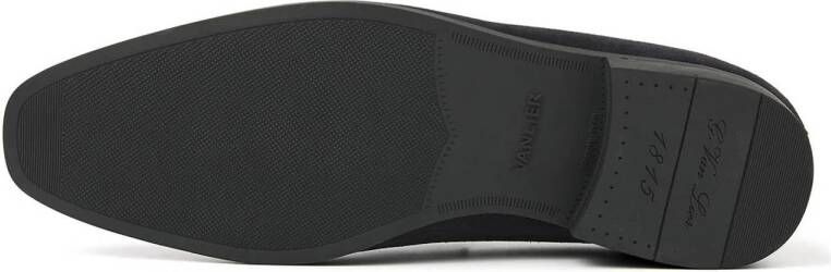 Van Lier Portofino suède loafers donkerblauw