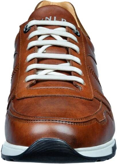 Van Lier Positano leren sneakers cognac