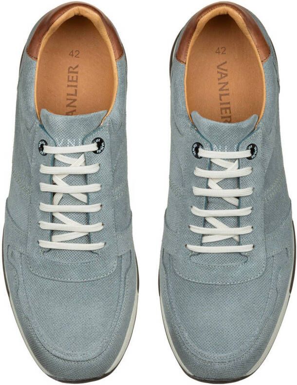 Van Lier Positano nubuck sneakers grijsblauw