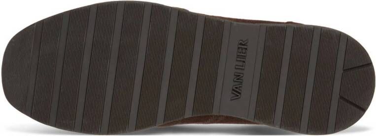 Van Lier Positano suède sneakers bruin