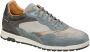 Van Lier Ravello leren sneakers grijsblauw - Thumbnail 3
