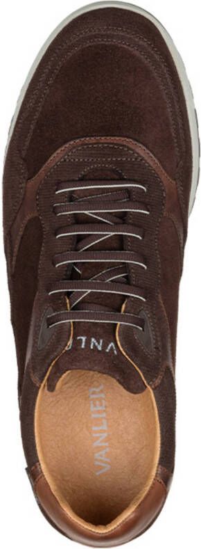 Van Lier Ravello suède sneakers bruin