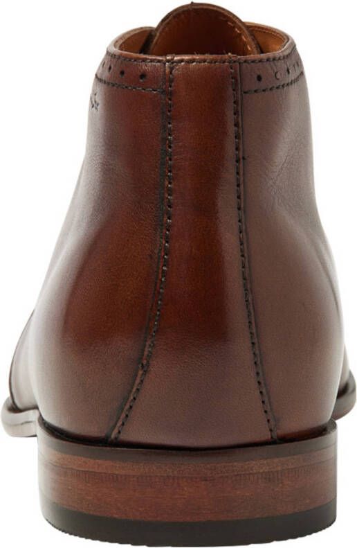 Van Lier Rhodes leren veterschoenen cognac