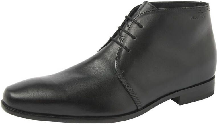 Van Lier Rhodes leren veterschoenen zwart