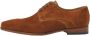 Van Lier Rhodes suède veterschoenen cognac - Thumbnail 2