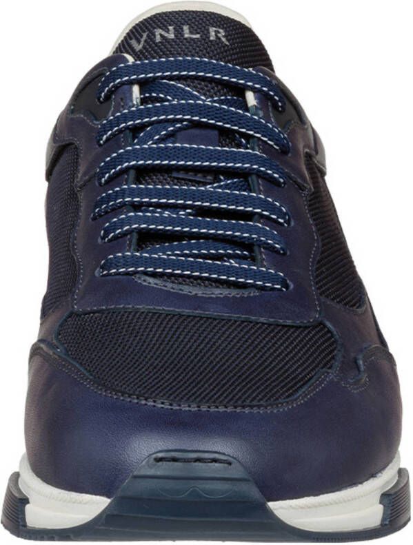 Van Lier Romeo leren sneakers donkerblauw