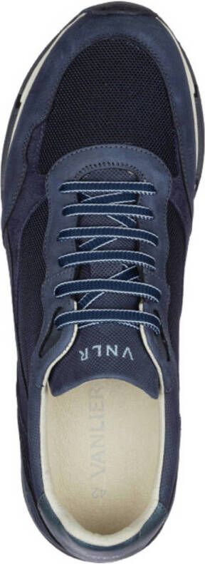Van Lier Romeo nubuck sneakers donkerblauw