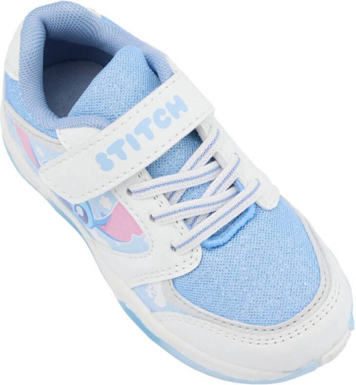 vanHaren Stitch sneakers met lichtjes blauw