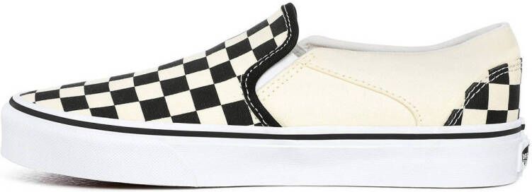 VANS Asher Slip-On Checkerboard sneakers ecru zwart