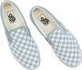 VANS Classic Slip-On Color Theory Checkerboard instappers lichtgroen wit - Thumbnail 3