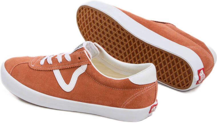 VANS Sport Low Color Theory suède sneakers cognac wit