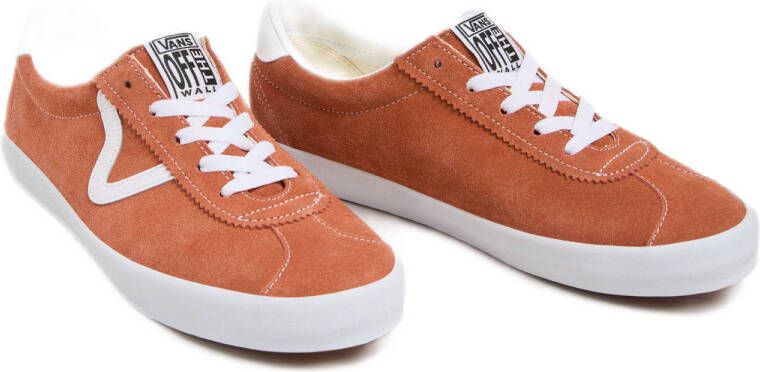 VANS Sport Low Color Theory suède sneakers cognac wit