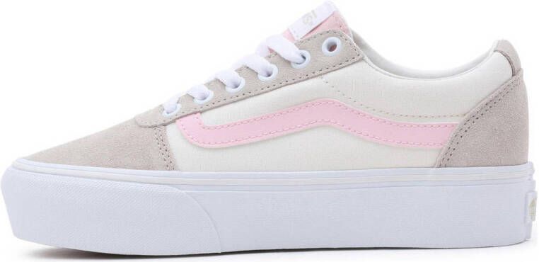 VANS Ward Platform sneakers ecru beige roze
