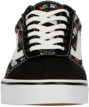 VANS Ward Pride sneakers zwart wit rood