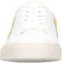 Veja Gecoate Katoenen Sneakers Wit Limoengroen White - Thumbnail 3