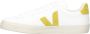 Veja Gecoate Katoenen Sneakers Wit Limoengroen White - Thumbnail 4