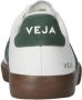 Veja Campo leren sneakers wit groen - Thumbnail 2