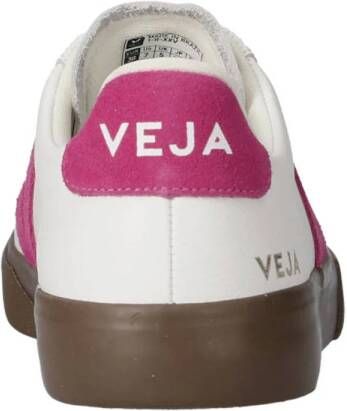 Veja Campo leren sneakers wit roze