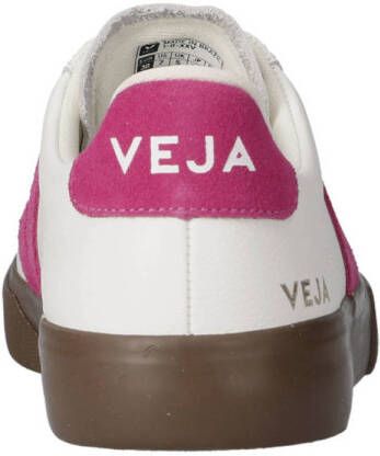 Veja Campo leren sneakers wit roze