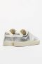 Veja Zilveren Leren Sneakers Ronde Neus Model Gray Dames - Thumbnail 4